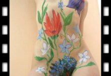belas pinturas corporais em mulheres 1