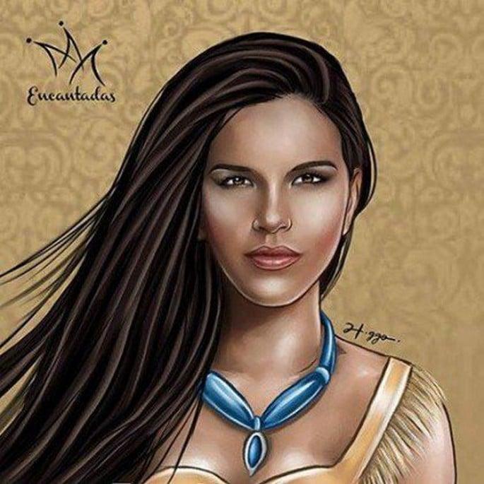 Ilustrador cria princesas da Disney com rostos de artistas brasileiras (8)