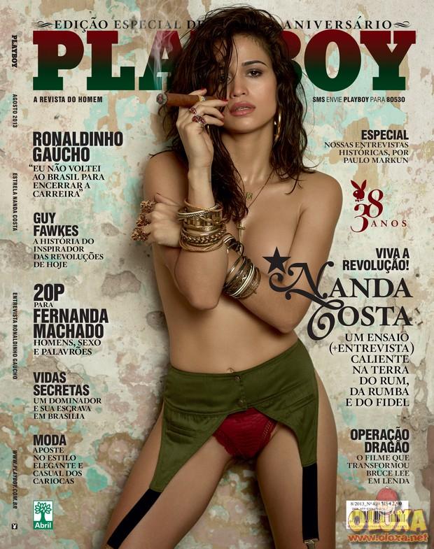 Playboy de Agosto - Nanda Costa