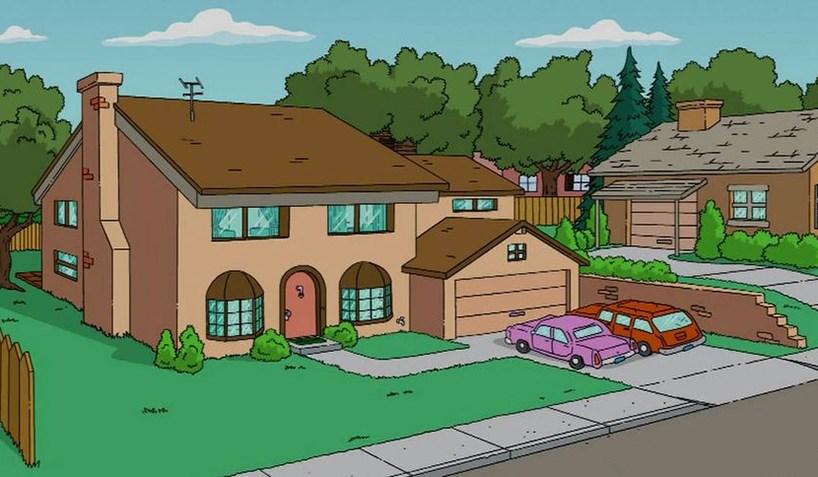 Veja como seria a casa dos Simpsons se fosse criada de outro jeito