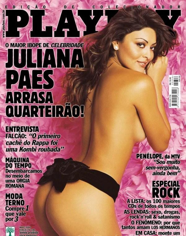 Juliana Paes peladinha na revista da Playboy